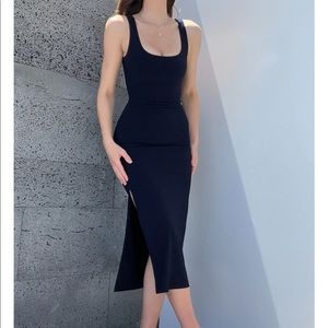 AYM Studios, Paxton Maxi dress, Navy Blue, Size Medium